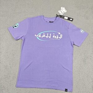 CivilizeD Shirt Mens Large Purple Bear Star Graphic Tee Cartoon Streetwear New